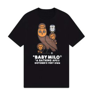 OVO x Bape Baby Milo T-Shirt – Black