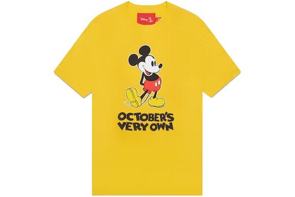OVO x Disney Classic Mickey T-Shirt – Yellow