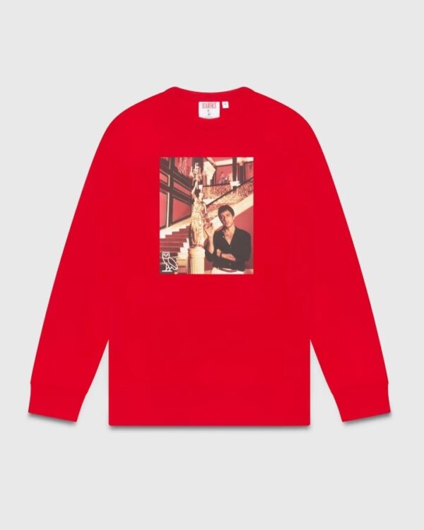 Ovo® x Scarface™ Crewneck Sweatshirt – Red