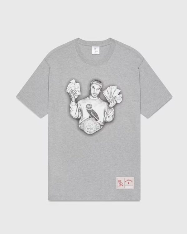 Ovo® x Tyson ‘money Mike’ T-shirt – Grey